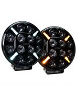 LEDSON Castor7+ LED auxiliary light 60W with yellow-orange / white position light (E-marked, Driving Beam)