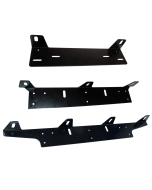 Auxiliary lamp mounting plate, for license plate