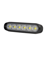 Warning light super slim with 6 LEDs E-marked (2m cable)