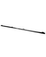Locking strip for number plate holder in plastic