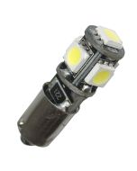 LED-bulb, 12V, BA9s, 5 diodes - Cool white and CANBUS