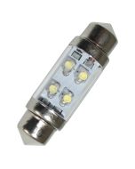 Festoon, 36 mm, 4 LEDs, 24V - Green