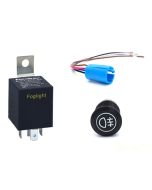 Fog light kit 12V (Relay kit for rear fog lights incl. switch)