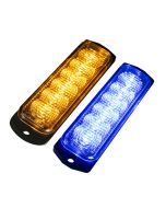 Warning strobe light with 6 LED (ECE R65/R10)