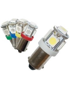 LED-bulb, 12V, BA9s, 5 diodes