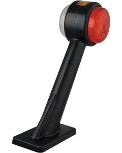 Sidemarker with rubber arm, white, orange, and red LEDs