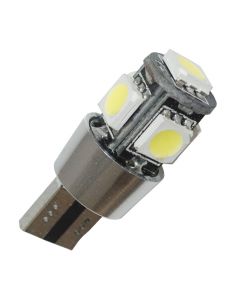 LED-bulb, 12V, T10 / W5W, 5 SMD - Cool white with CANBUS