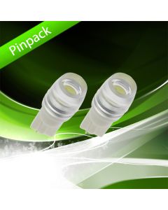 Pinpack, LED-bulb, 12V, T10 / W5W, 1 diode - Cool white
