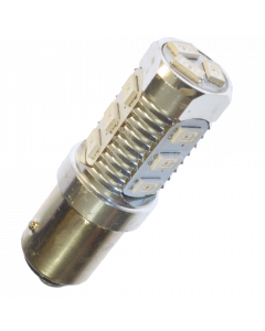 LED-bulb, 12V, BA15s / P21W, 12 Samsung-diodes - Cool white