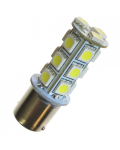 LED-bulb, 12V, BA15s / P21W, 18 SMD - Cool white