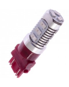 LED-bulb, 12V, 3157 / P27/7W, 12 Samsung-diodes - Red