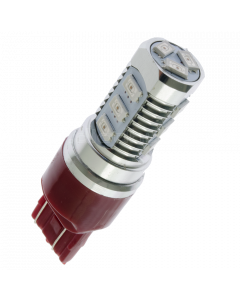 LED-bulb, 12V, 7443 / W21/5W, 12 Samsung-diodes - Red