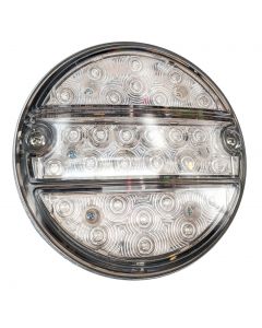LED tail lamp, round: flasher, tail and brake light (E-mark)