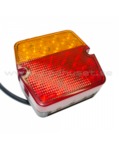 Tail lamp: Tail light, brake light, flasher and plate light (E-mark)