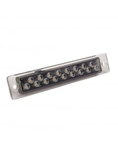 ECE-approved LED turn signal with mouting holes (smoked glass, 12V)