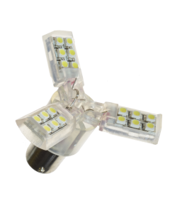 Three armed diode bulb 12V BA15s, 24 LEDs