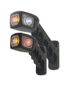 Rubber arm with built in LED, ECE-approved, 12-24V
