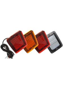 LED complete tail light, 56 diodes, 24V, E-marked