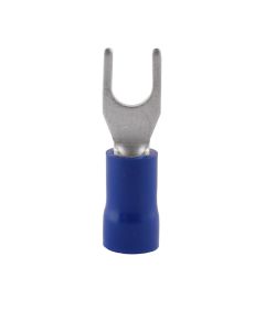  Insulated fork cable lug, Blue