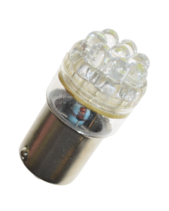 LED-bulb, BA15s, 8 diodes, 24V - Cool white