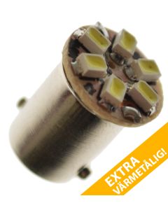 Diode bulb, BA9s, 6 LED, 24V - Cool white