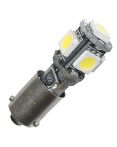 LED-bulb, 12V, BAX9s, 5 diodes, CANBUS - Cool white