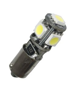 LED-bulb, 12V, BA9s, 5 diodes - Cool white and CANBUS