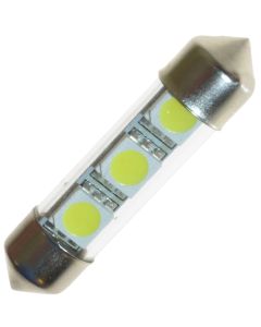 LED-Festoon, 36 mm, 12V, 3 SMD - Cool white
