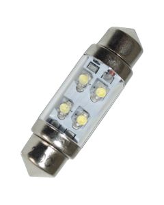 Festoon, 36 mm, 4 LEDs, 24V - Orange