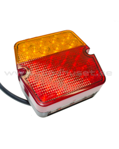 Tail lamp: Tail light, brake light, flasher and plate light (E-mark)