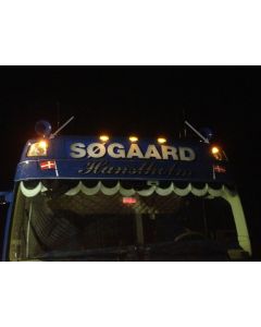 Yellow LEDs for roof-mounted parking light (Volvo FH 2012-)