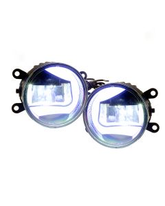 LED DRL round, L-shape (12-24V)