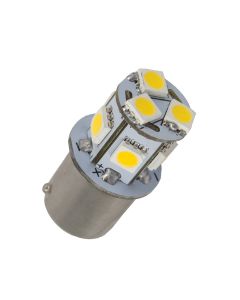 LED light warm white 8 SMD BA15s 24V