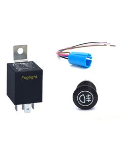Fog light kit 12V (Relay kit for rear fog lights incl. switch)