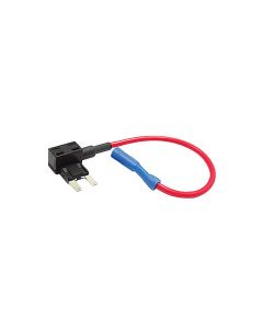 Flat fuse holder with socket for Mini-fuse