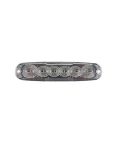 Low profile tail/brake/turn signal in clear glass (E-marked, 12-24V)