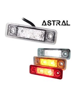 Astral Gen1 LED side marker (E mark, flat/tube, 12-24V)
