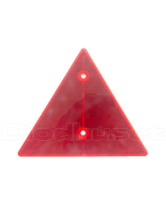 Reflex, Triangle, with screw holes - Red