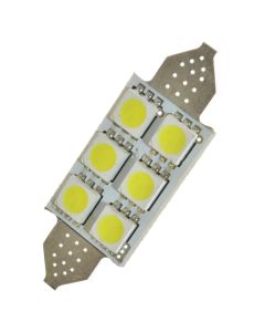 Festoon, 42 mm, 24V, 6 SMD - Orange