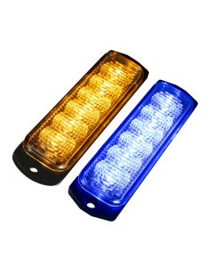 Warning strobe light with 6 LED (ECE R65/R10)