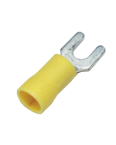  Insulated fork cable lug, Yellow