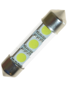 LED-Festoon, 36 mm, 12V, 3 SMD - Cool white