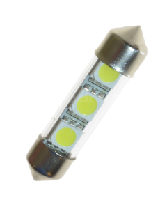 LED-Festoon, 36 mm, 12V, 3 SMD - Cool white