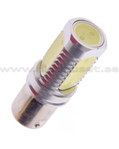 LED-bulb, 24V, BA15s / P21W, 4 COB - Cool white