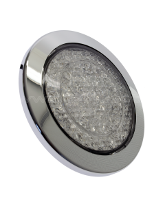 Jokon round tail lamp, w Chrome frame, ECE-approved, 24V - 120 mm