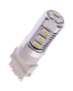 LED-bulb, 12V, 3157 / P27/7W, 12 diodes  - White / White