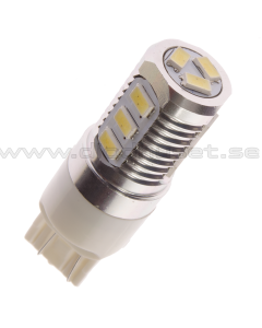 LED-bulb, 12V, 7443 / W21/5W, 12 Samsung-diodes - Cool white