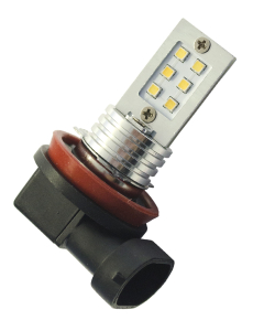 LED-bulb, 12V, H8, 12 Samsung-diodes