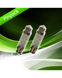 Pinpack, Festoon 39mm, 4 LEDs, 12V - Cool White