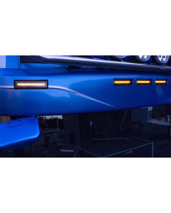 OptoLine S - fiber optic position light for Scania sun visor (yellow-orange) - DEMO
